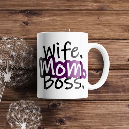 Tasse "Wife Mom Boss"